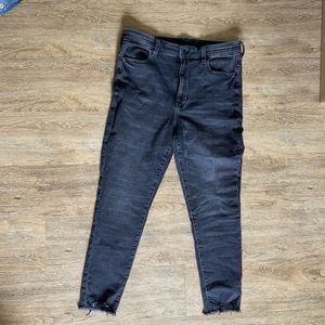 American eagle faded black cut off jegging